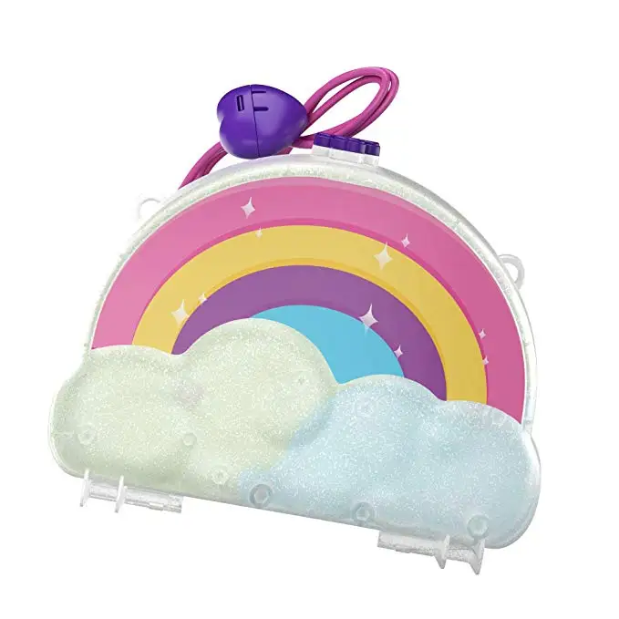 Оригинальные Mattel Polly Pocket Shani Rainbow Dream Girls 8 см игрушки для детей новые Русалка