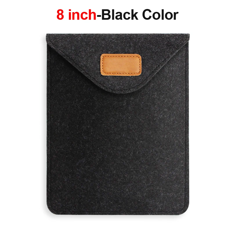 8 inch Black 7,9-10 дюймов Универсальный чехол-сумка чехол для планшета для iPad Air 1 Mini 5 4 huawei T3 10 samsung 10,1 MiPad 4 Чехол Coque Capa - Цвет: 8 inch Black