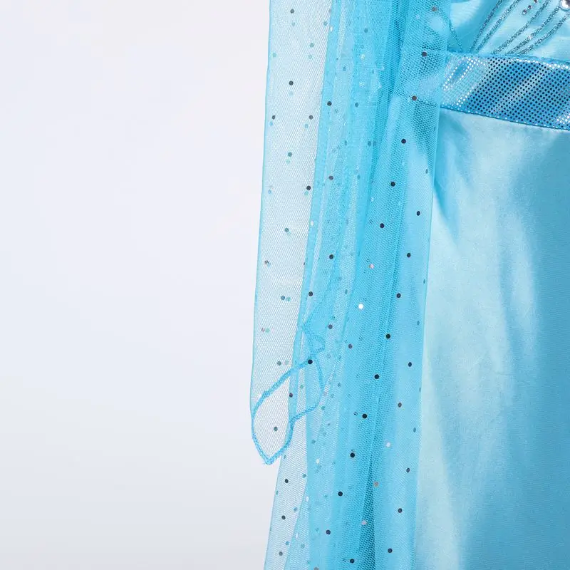 Женский костюм Эльзы принцессы Анны для косплея на Хэллоуин с длинным рукавом |