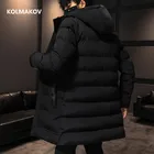 Мужская теплая ветровка, повседневная плотная парка с капюшоном, зимние куртки, большие размеры, 2021, M-4XL