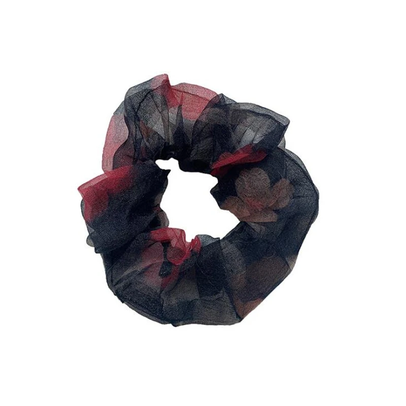 

1 PC Ponytail Women Girls National Scrunchies Elastic Hair Bands Plaid Vintage Hair Accessories Headwear Hair Gum For Women Girl