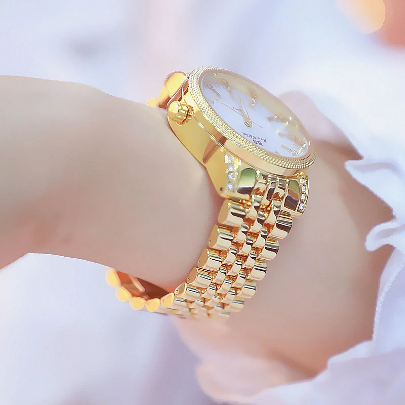 Лидер продаж часы Прямая поставка новинка 2019 лидер блестящие золотые женские с