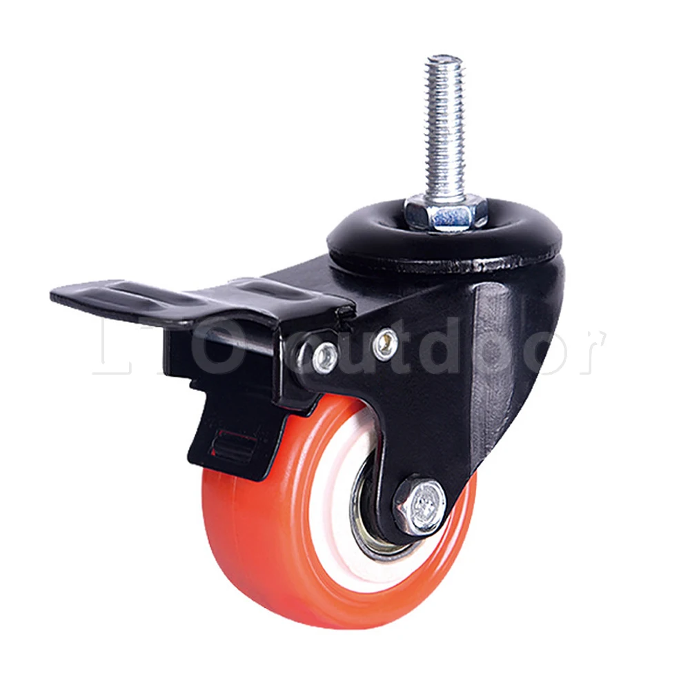 

Heavy Duty PU Silent Universal Wheel Furniture Caster Wear Resistant Furniture Caster Wheel Home Accessories