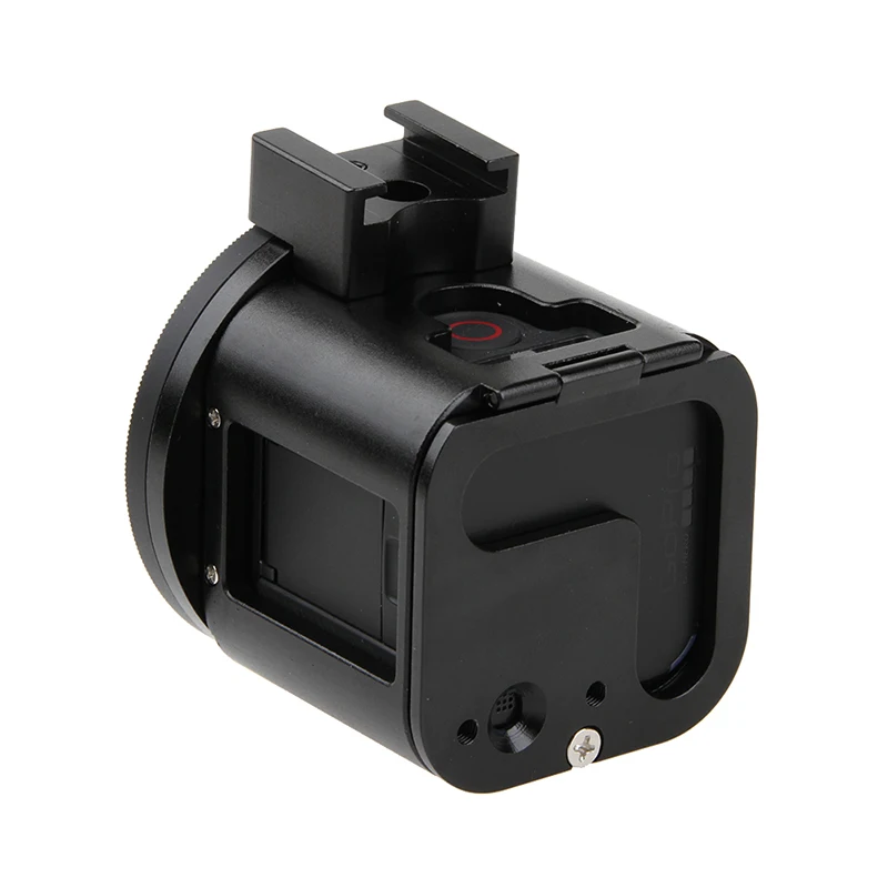 Чехол для камеры Go pro hero 4 корпус из сплава с ЧПУ рамка чехол УФ объектива