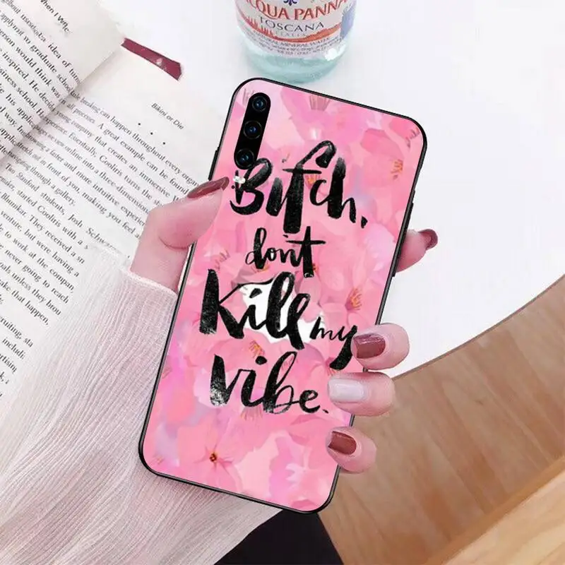 

HPCHCJHM 186WE MARBLE INITIALS Newest Super Soft black Phone Case for Huawei P30 P20 lite Mate 20 Pro lite P Smart 2019 prime