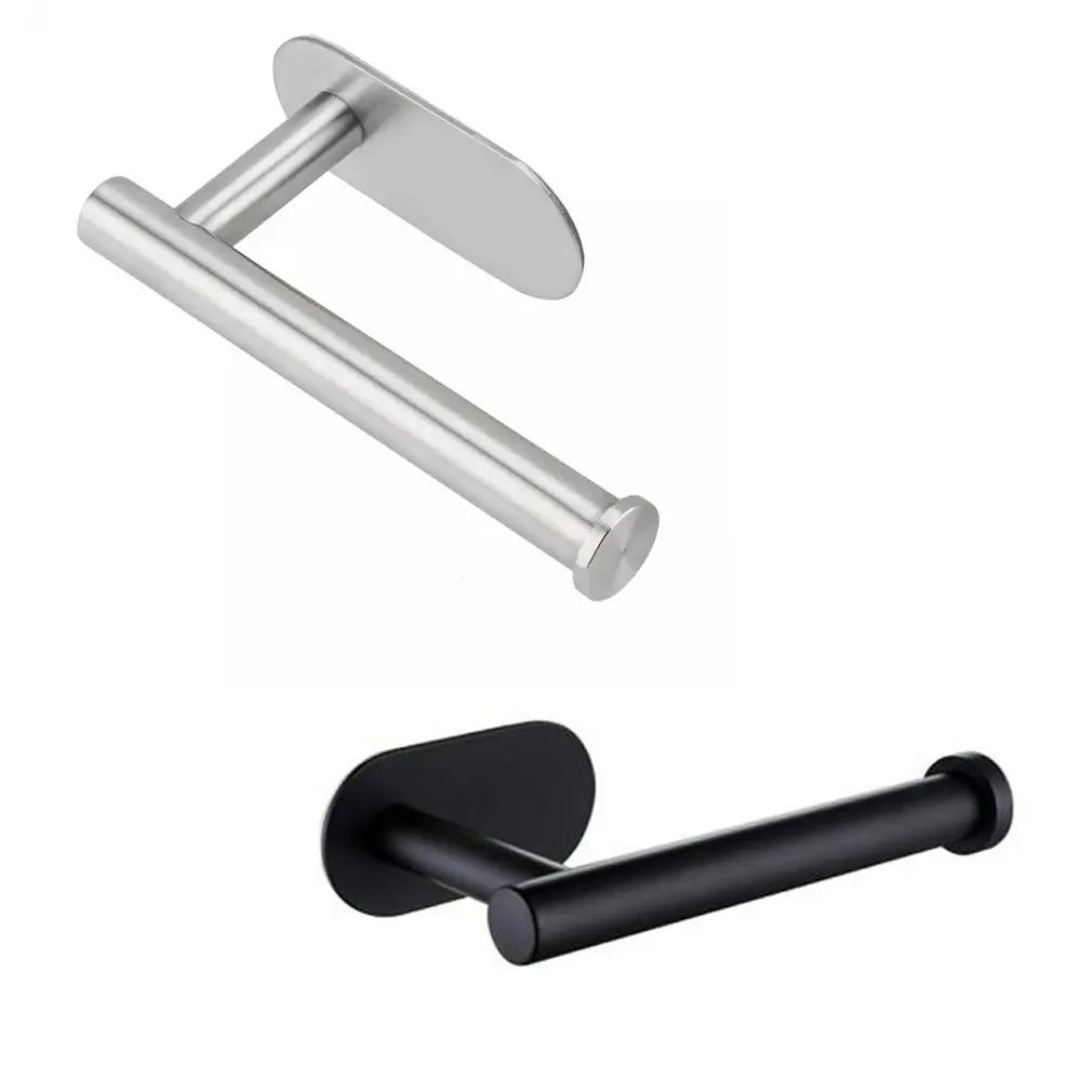 

Stainless Steel Paper Towel Rack Compact Portable Durable Nail-Free Non-Marking Roll Paper Holder Kitchen Bathroom Paper Holder
