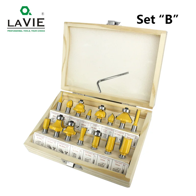 15 шт. 8 мм набор фрезов для обрезки прямой фрезы древесины карбид вольфрама резки