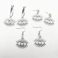 vintage goth gothic moon eye demon eye earrings for women korean trendy punk 90s egirl grunge goblincore emo accessories