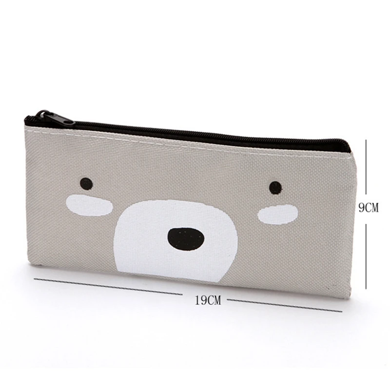 

1Pcs Cute Cartoon Pen Pencil Case Bag Large Capacity Korean Simple Oxford Cloth Pen Case Student Stationery Makeup Pouch Case