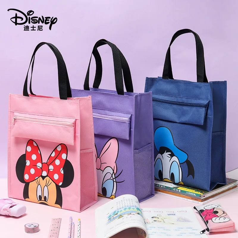 

Disney Simple Cartoon Large Capacity Student Tutoring Bag Cute Cartoon Donald Duck Children Stationery Storage Bag File Bag