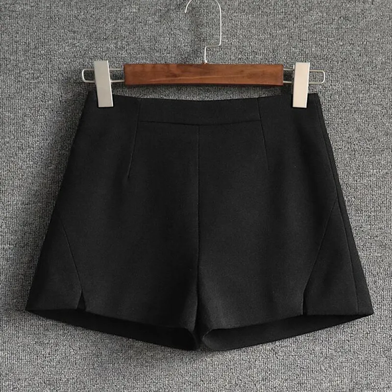 

Autumn Winter Shorts Black Slim Woolen Shorts High Waist Women Shorts New Fashion For Women Shorts Casual Shorts S402