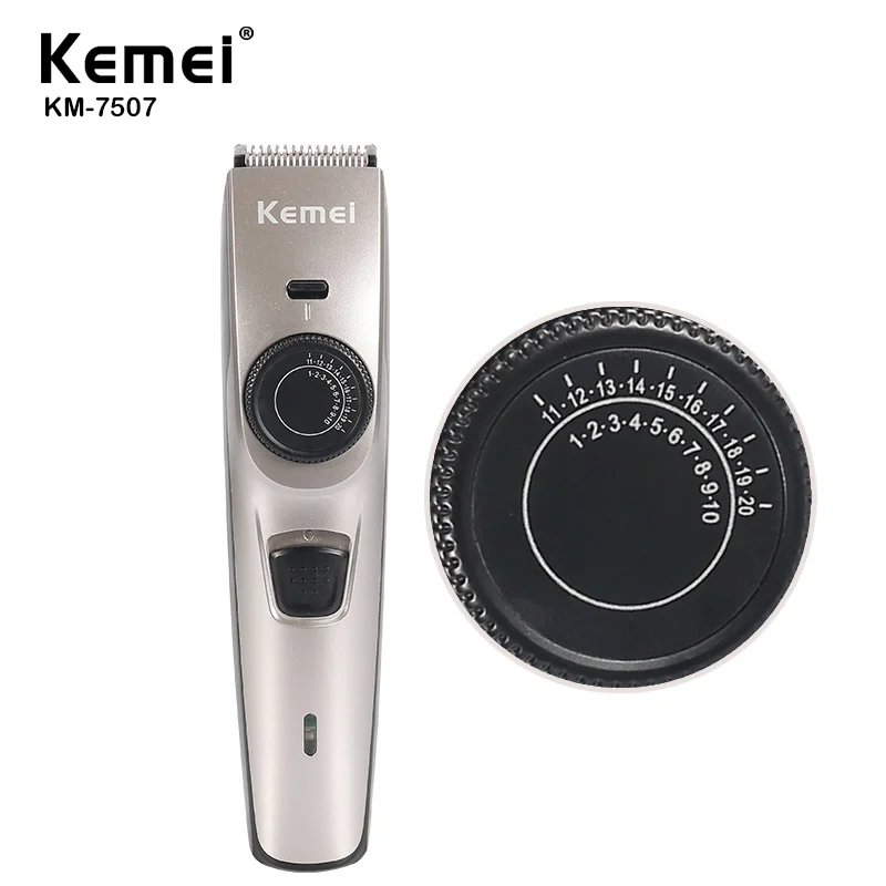 

Kemei перезаряжаемый триммер для волос для мужчин профессиональная машинка для стрижки волос электробритва бритва для стрижки волос стальна...