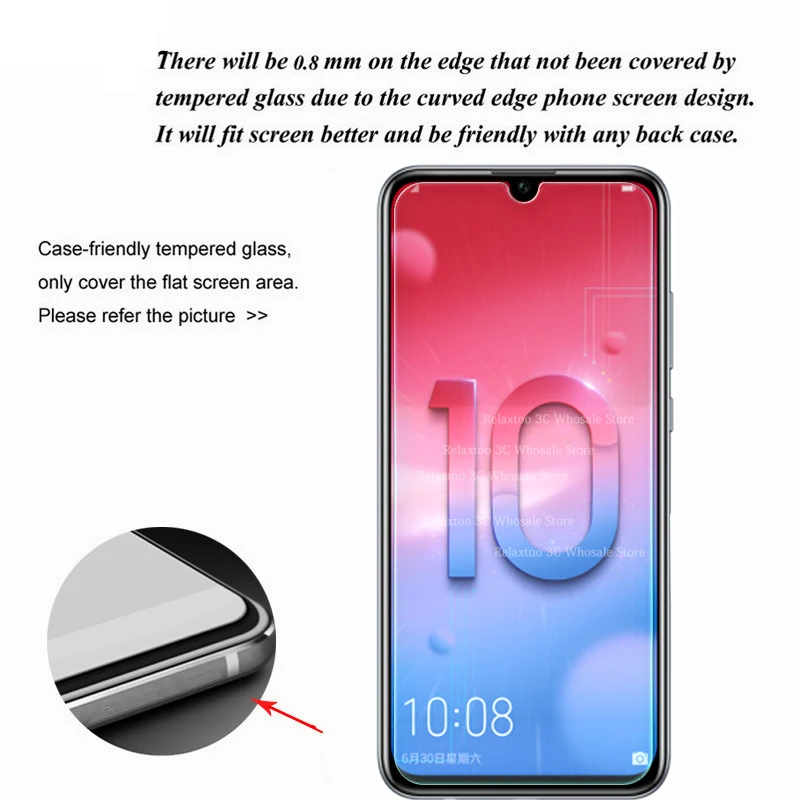 Закаленное стекло на honor 10 Lite светильник Защитное стекло для экрана протектор для huawei honor 9 lite honer 10lite Защитная пленка для телефона