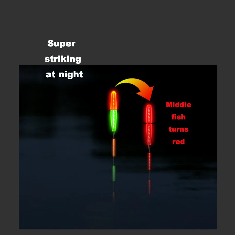 Summer Night Fishing Smart Led Electronic Light-emitting Float Top Bold Accessories Fishing Tackle With Cr425 Battery Carp 2022