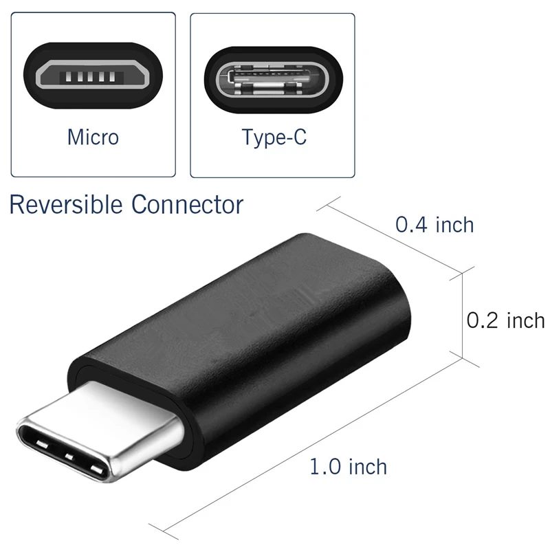 Переходник с Microusb на Type-c для Huawei Honor 10 20 Smasung S8 S9 S10 Plus переходник Usb Micro Type C Otg