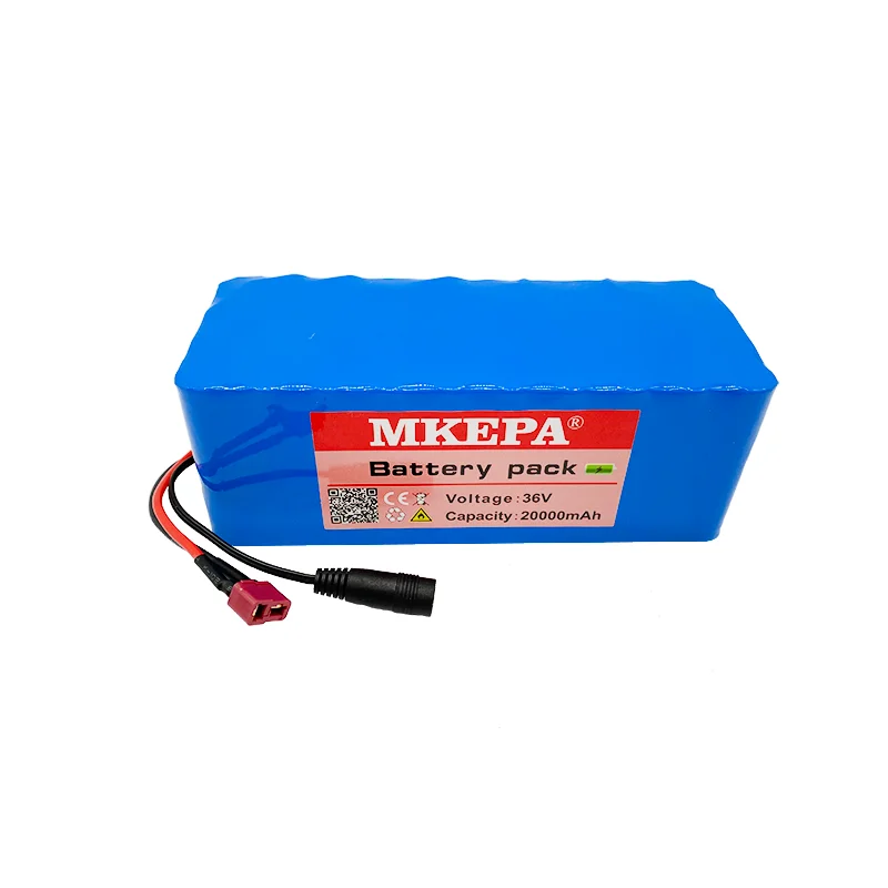 

2021 Original 36V battery 10S4P 20Ah battery pack 1000W high power battery 42V 20000mAh Ebike electric bike BMS+42V2A Charger
