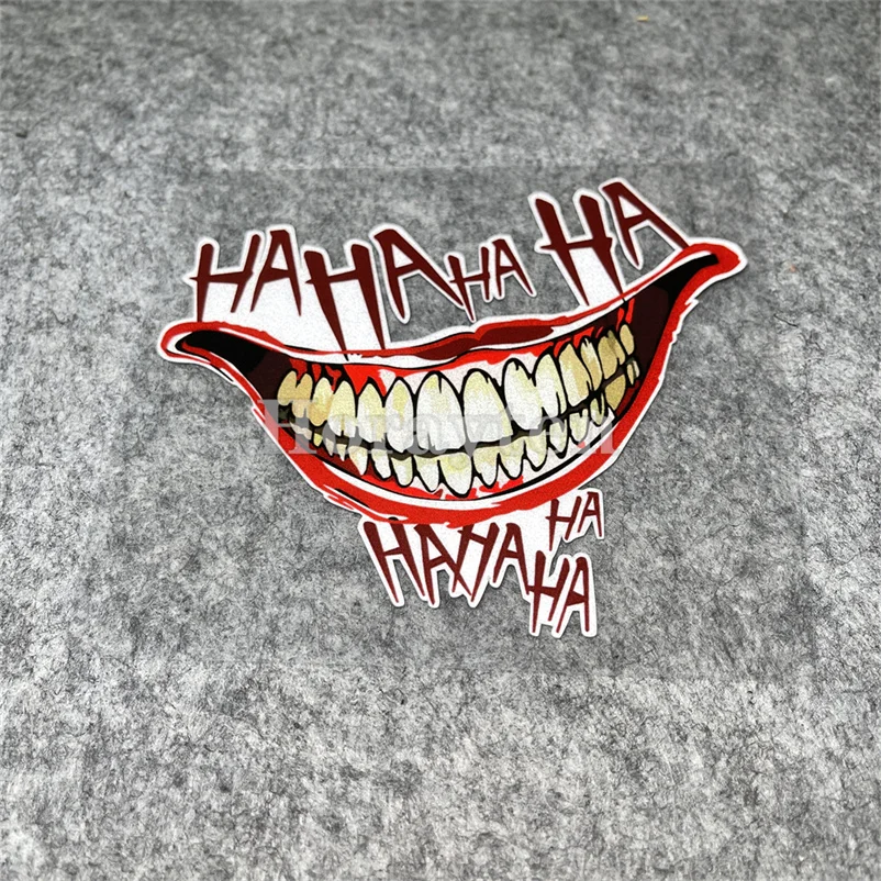 Стикер для стайлинга автомобиля наклейка Hahaha Joker с кровавыми зубами и улыбкой