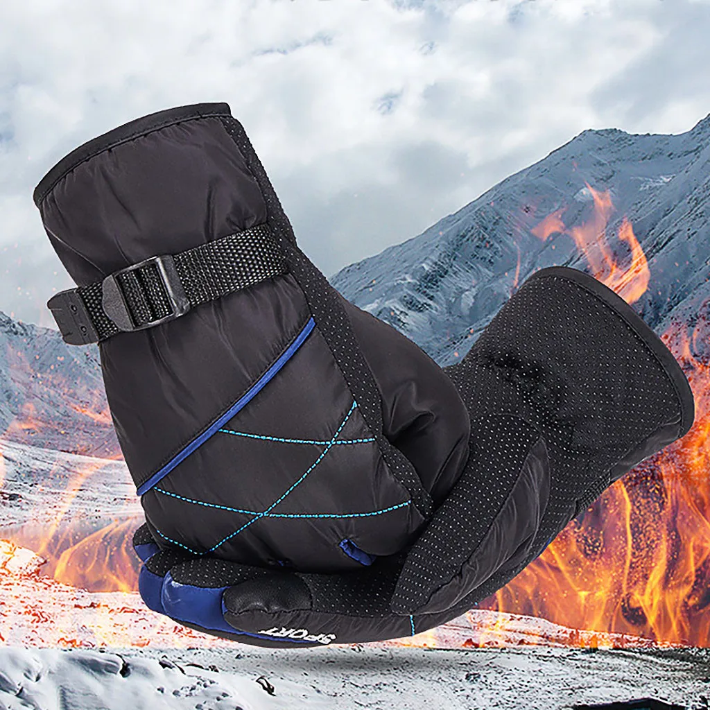 Прочные мужские зимние теплые спортивные брызгозащитные противоскользящие