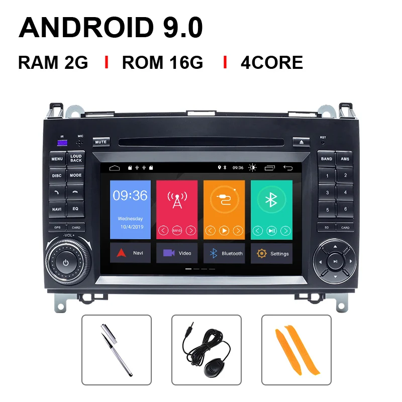 4 Core 16 ROM Ips 2 din автомобильный DVD Multimeida для Mercedes Benz B200 A B класс спринтер W906 W169 W245 Viano Vito W639 b170 радио gps навигация - Цвет: 4 Core 16 ROM