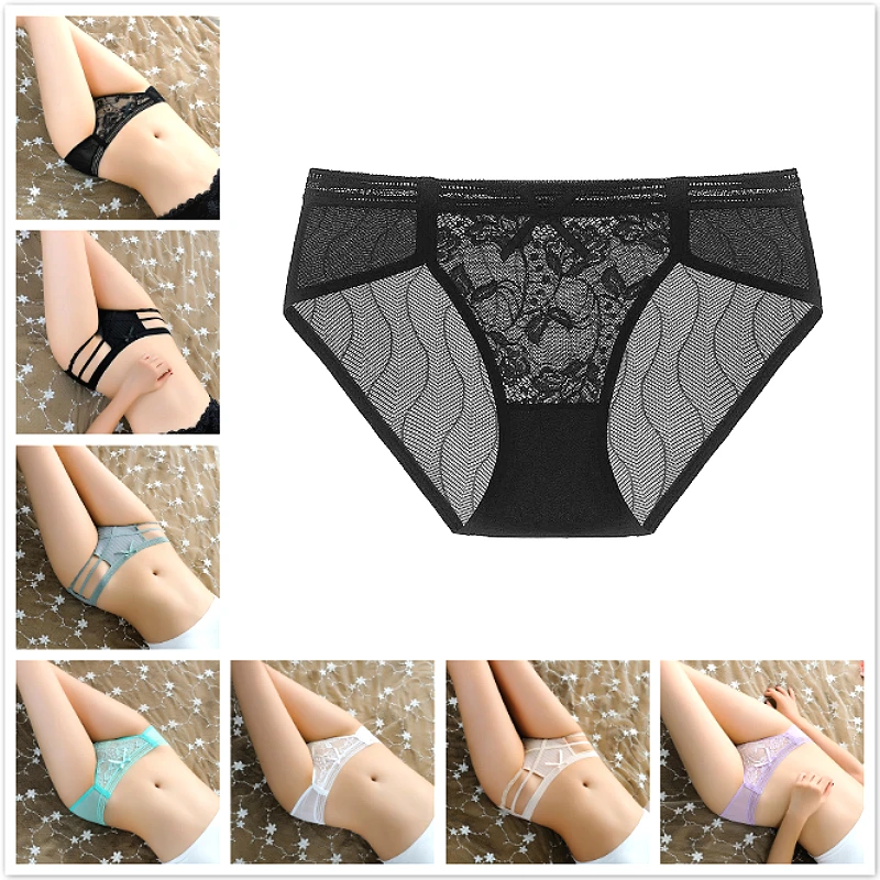 

1 шт., женские кружевные трусики с низкой посадкой