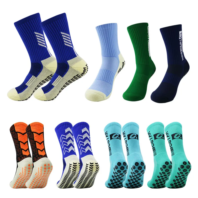 

Мужские резиновые футбольные носки, профессиональные спортивные носки, розничная и оптовая продажа