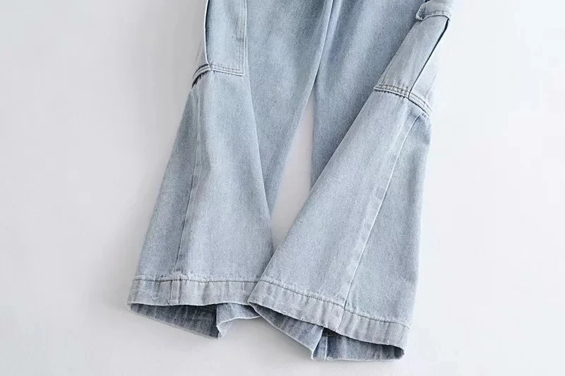 Женские джинсовые брюки карго ковбойские Свободные повседневные джинсы модель B031 на лето и осень 2020| |