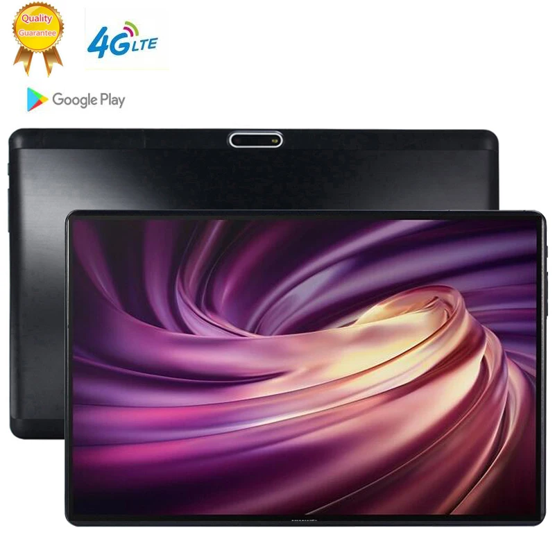 10 1 дюймов 2.5D стекло для планшетов Android 9 0 MT6753 Восьмиядерный ОЗУ 6 Гб ПЗУ 64 5MP 3g 4G LTE