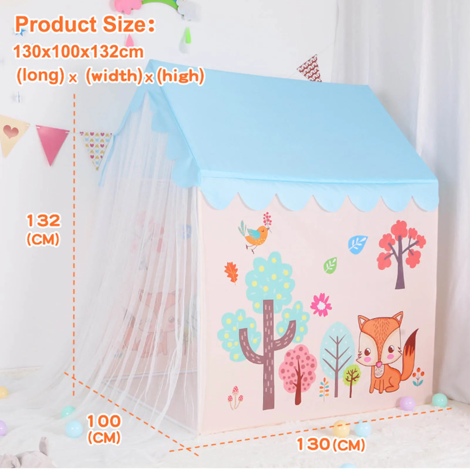 

Play House Game Tent Toys Ball Pit Pool Portable Foldable Princess Folding Tent Castle Gifts Tents Toy For Kids Children Girl