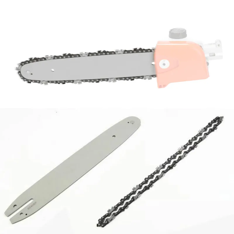 3/8 LP 44 Drive Links Saw Chain + 12&ampquot Guide Plate Set for Stihl HT KM 73-130 Series Pole Trimmer Connector Pruning | Инструменты