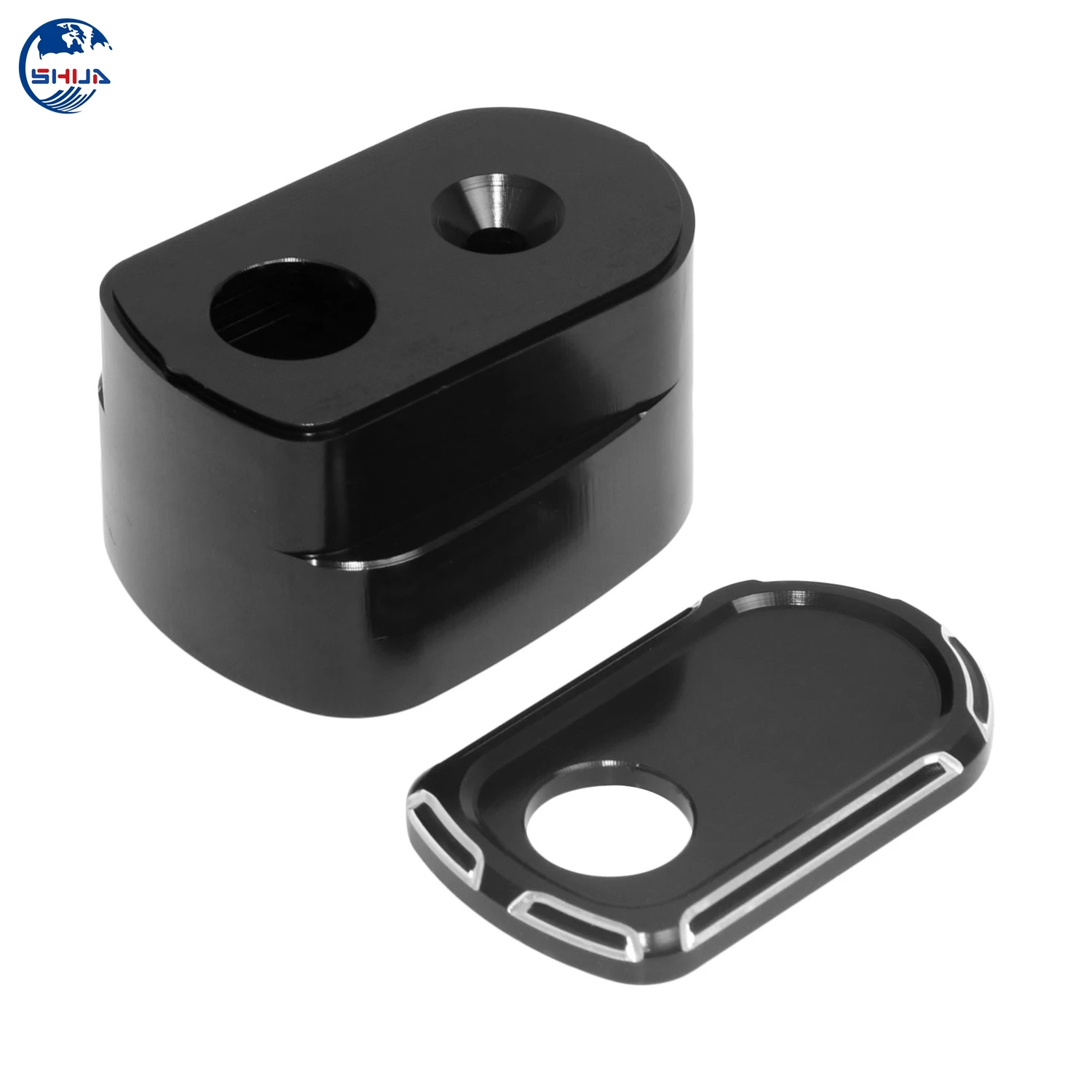 Аксессуары для мотоциклов черная алюминиевая крышка переключателя зажигания