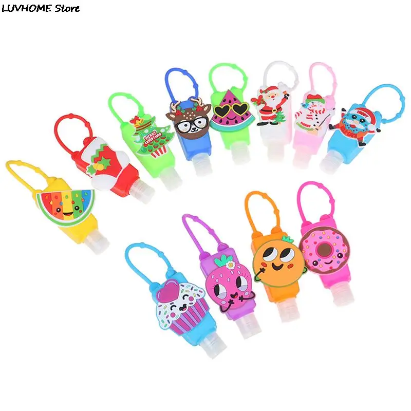 

1PCS 30ML Silicone Mini Hand Sanitizer Disposable No Clean Detachable Cover Travel Portable Safe Gel Hand Sanitizer Holder