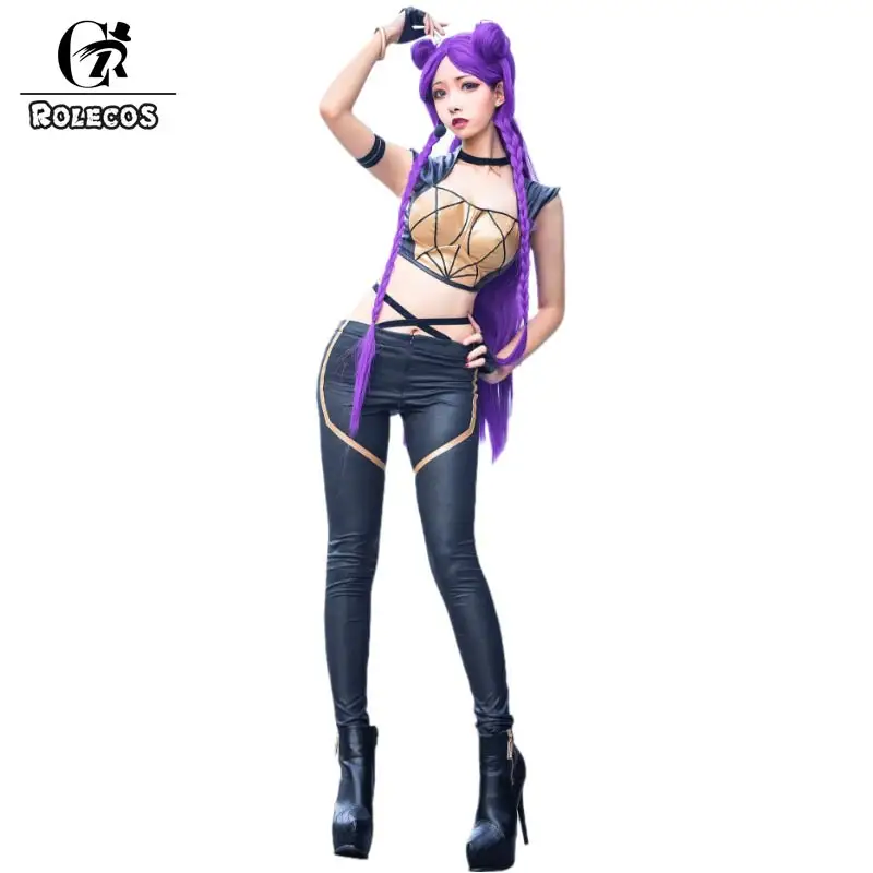 

Костюмы для косплея ROLECOS из игры LOL KDA Kaisa, костюмы для косплея LoL Kaisa, полный комплект, Женский костюм на Хэллоуин
