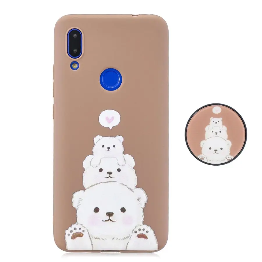 A5 Huawei Y5 Y6 Y7 силиконовый чехол с мультяшным рисунком для huawei Y6 Prime Coque Honor 8S чехол милый Стенд мягкие чехлы для телефонов - Цвет: A5
