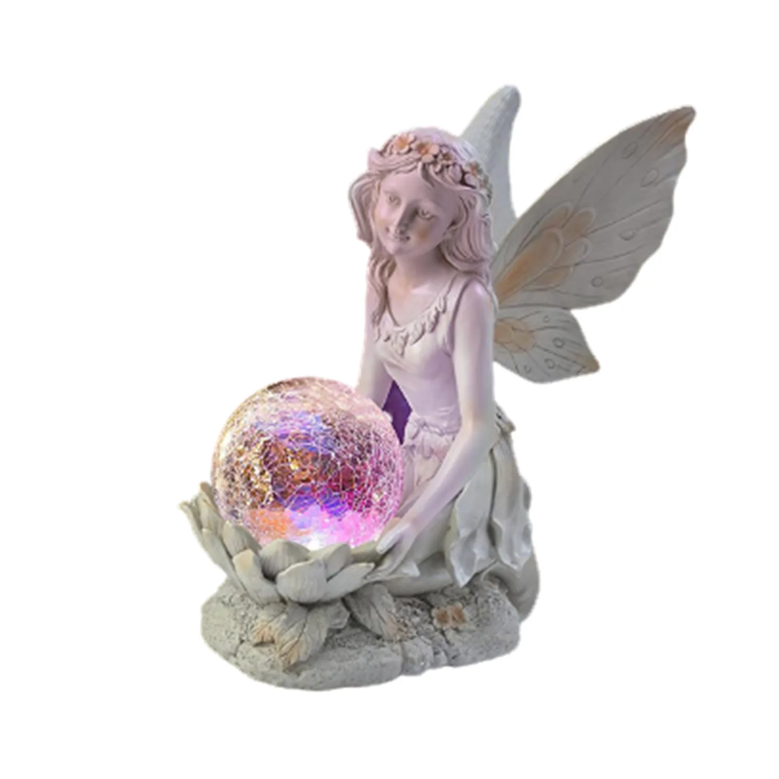 

Solar Color Changing Elf Led Light Garden Decorative Angel Lamp For Outdoor Lawn Yard Decoration Luces Solares Para Exterior