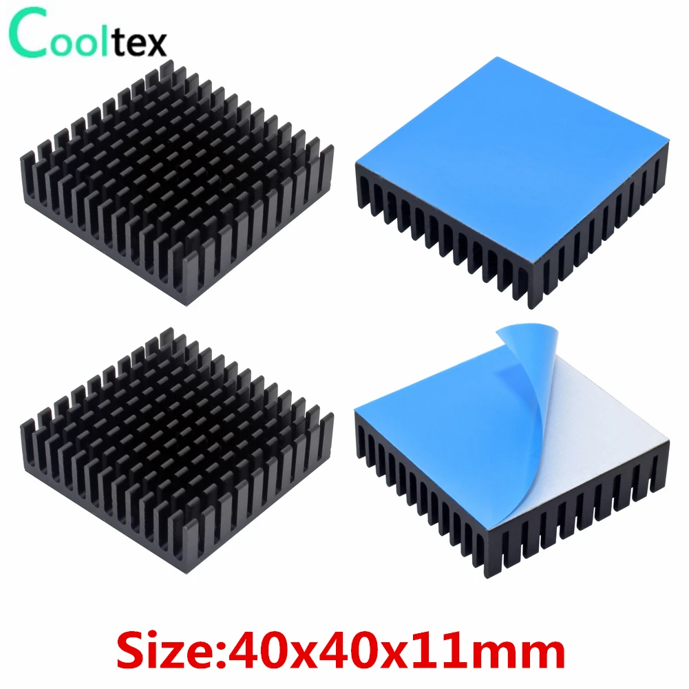 Алюминиевый радиатор-радиатор для электронного чипа 10 шт. 40x40x11 мм | Компьютеры и