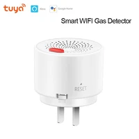 tuya combustible gas detector built in methane natural gas sensor smart home security siren wifi gas alarm work with smart life