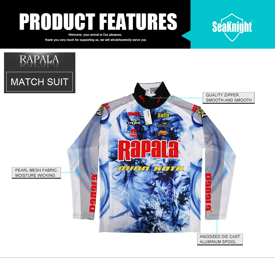 Стиль Rapala бренд RAPPW11 одежда для рыбалки жилеты быстросохнущие анти-УФ рубашки для рыбалки Спортивная одежда для велоспорта с длинным рукавом