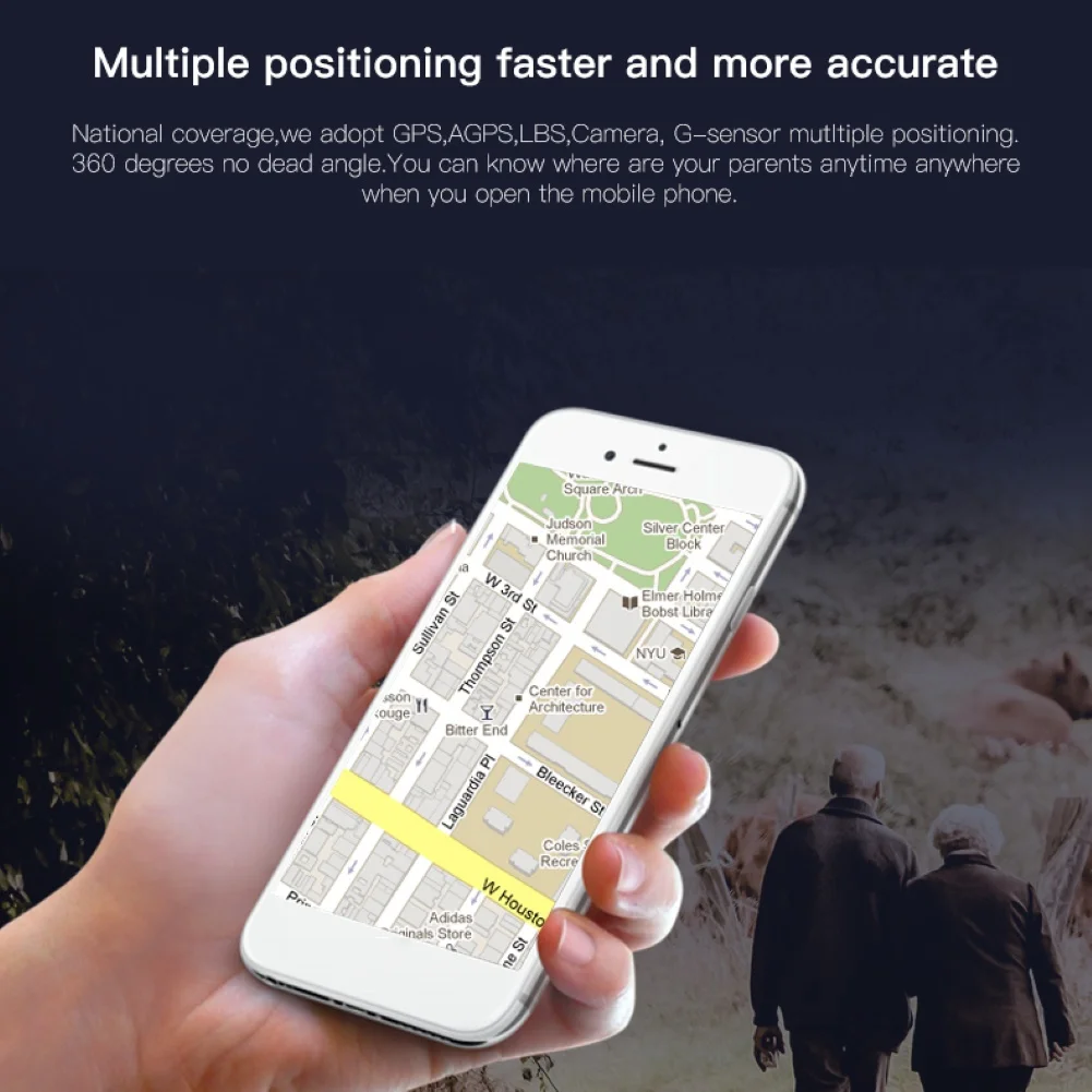 Умные часы для пожилых людей gps + LBS wifi позиционирование анти потеря пульса
