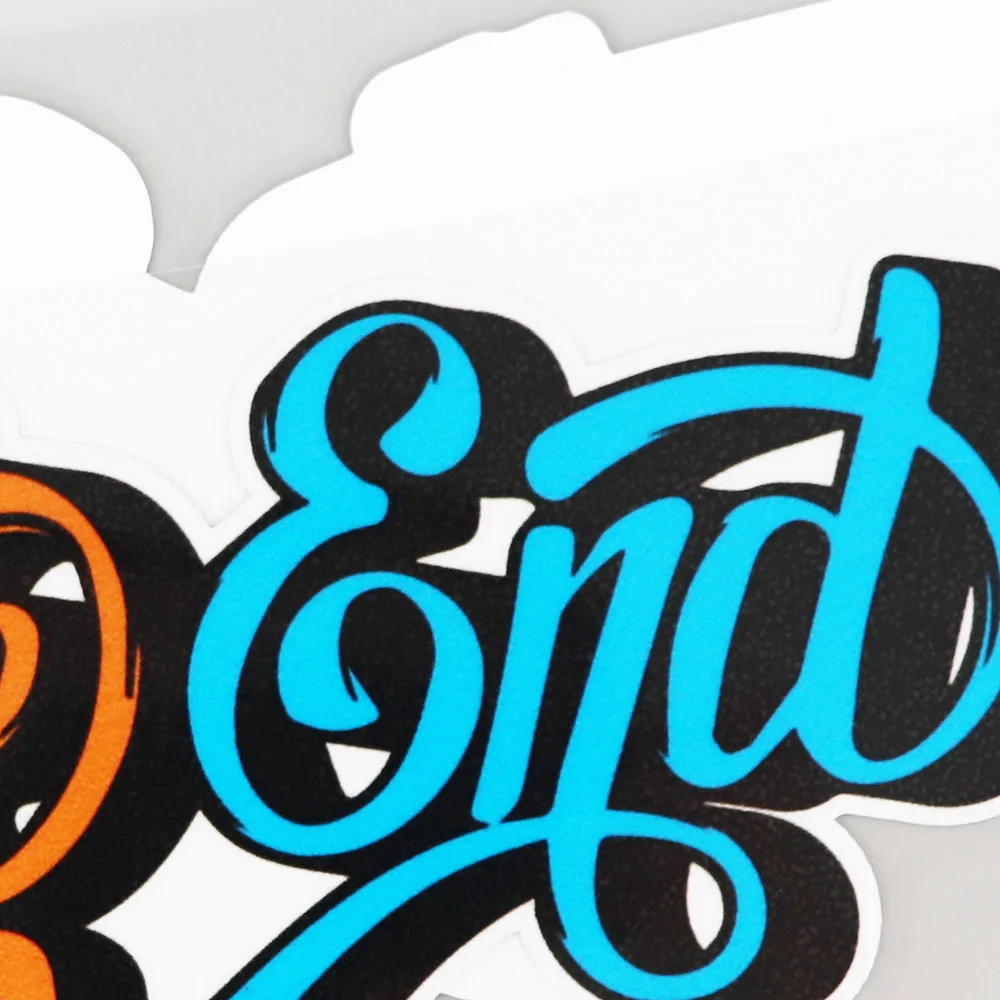 

YJZT 16.8CM8.9CM High Quality The End Decal Waterproof PVC Car Sticker 11C-0059