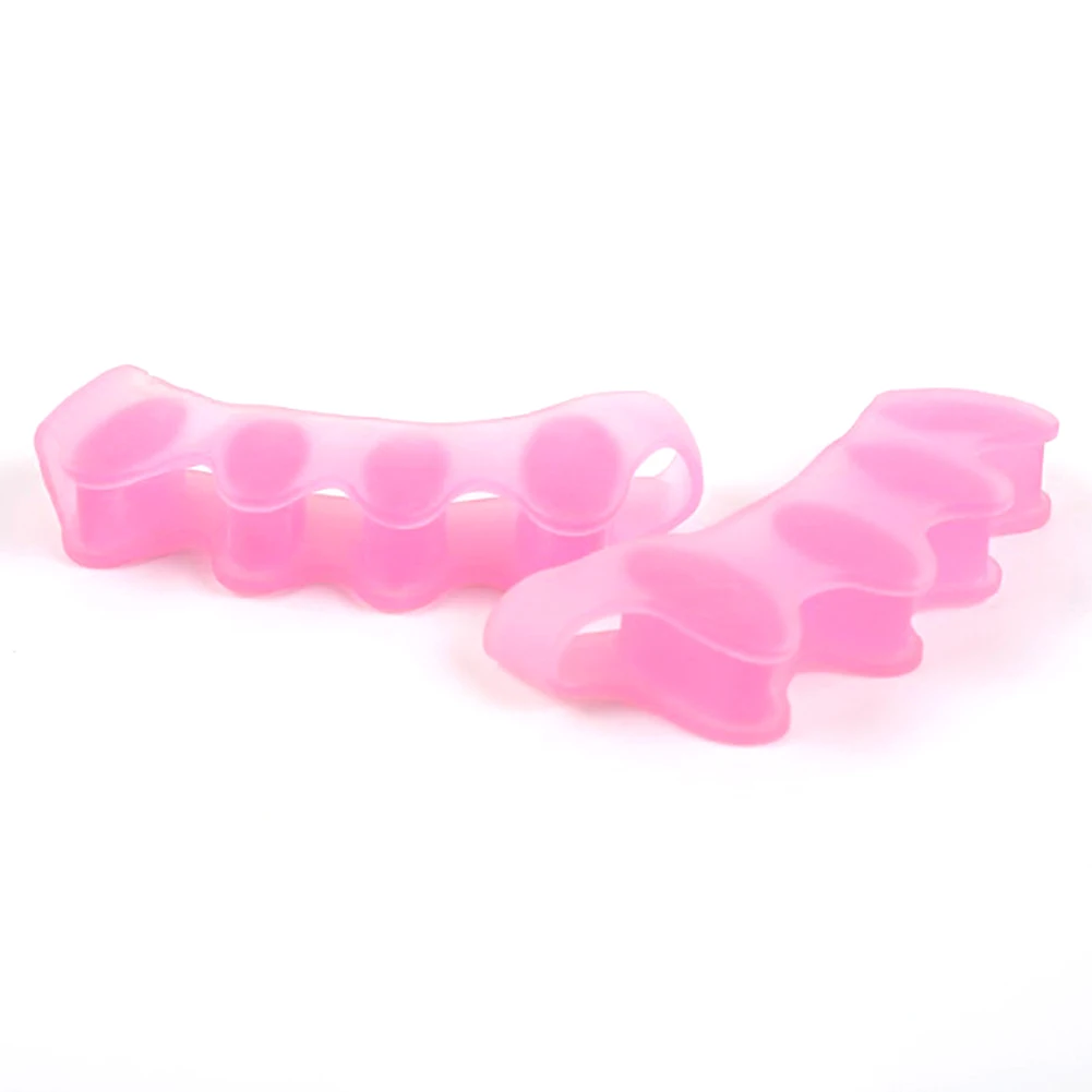 

2Pcs/set Corrector Toe Protector Plastic Thumb Valgus Protector Preventing Blisters Nail Tools Foot Care Toe Separators