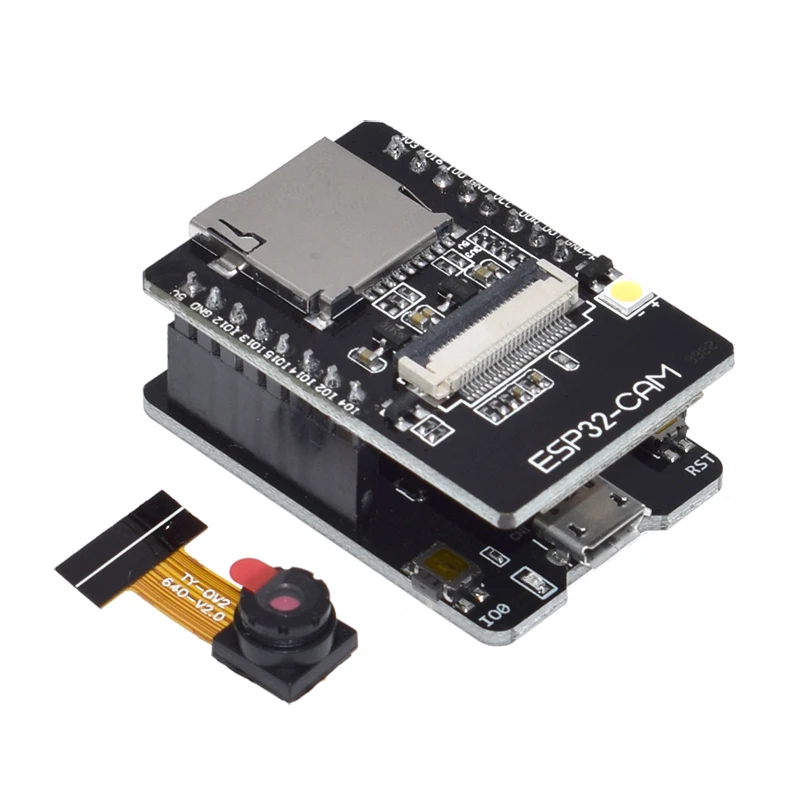 

ESP32-CAM-MB WIFI ESP32 CAM Bluetooth Development Board with OV2640 Camera MICRO USB to Serial Port CH340G 4.75V-5.25V