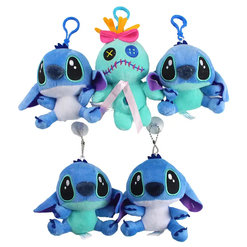 

Disney Cartoon Small Number Stitch Pendant Stitch Gold Plush Key Ring Cute Keychain Gifts for Men Plush Keychain Wallet Chain