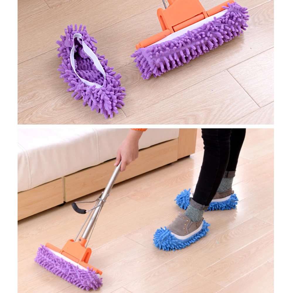 Многофункциональная накладка на обувь для удаления пыли Швабра тапочки салфетки