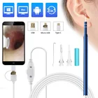 3 в 1 эндоскоп для очистки ушей, ложка типа C, мини-камера USB, устройство для снятия ушей, воска, визуальный нос, отоскоп для Android PC