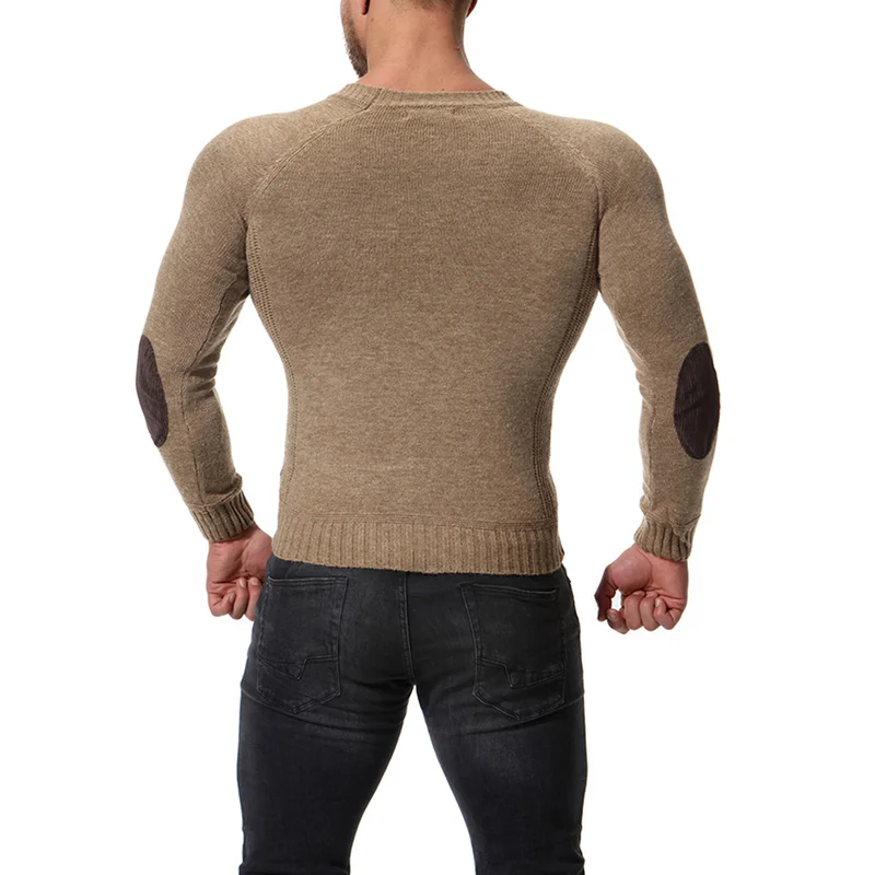 2019 взрывобезопасные модели Весна-Осень новинка мужской Однотонный свитер с