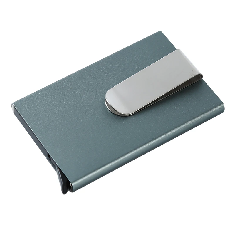 

Unisex Bank Card Case Men Women Business Name Card Box With Metal Clip Metal Magic Pop Up Business ID Credit Card Holder