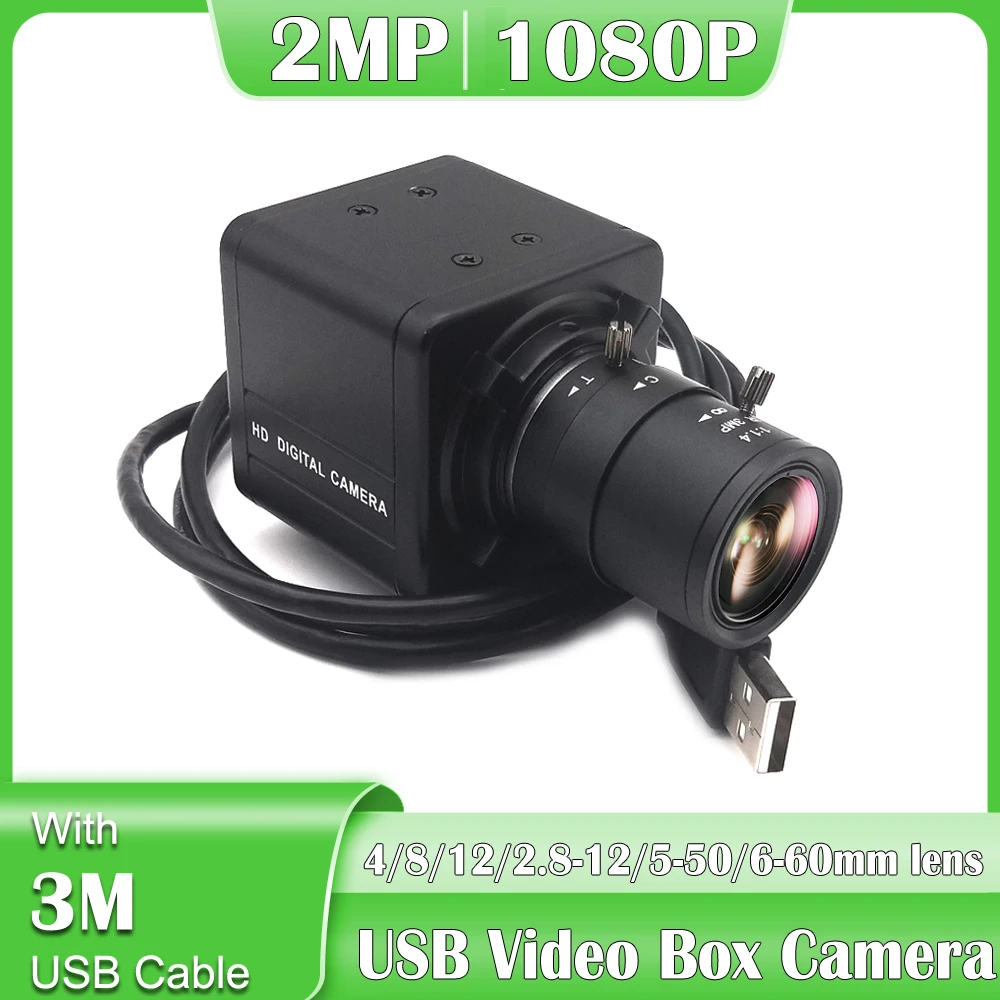 Мини-веб-камера USB2.0 1080P 2 МП 5-50 мм с ручным зумом | Безопасность и защита