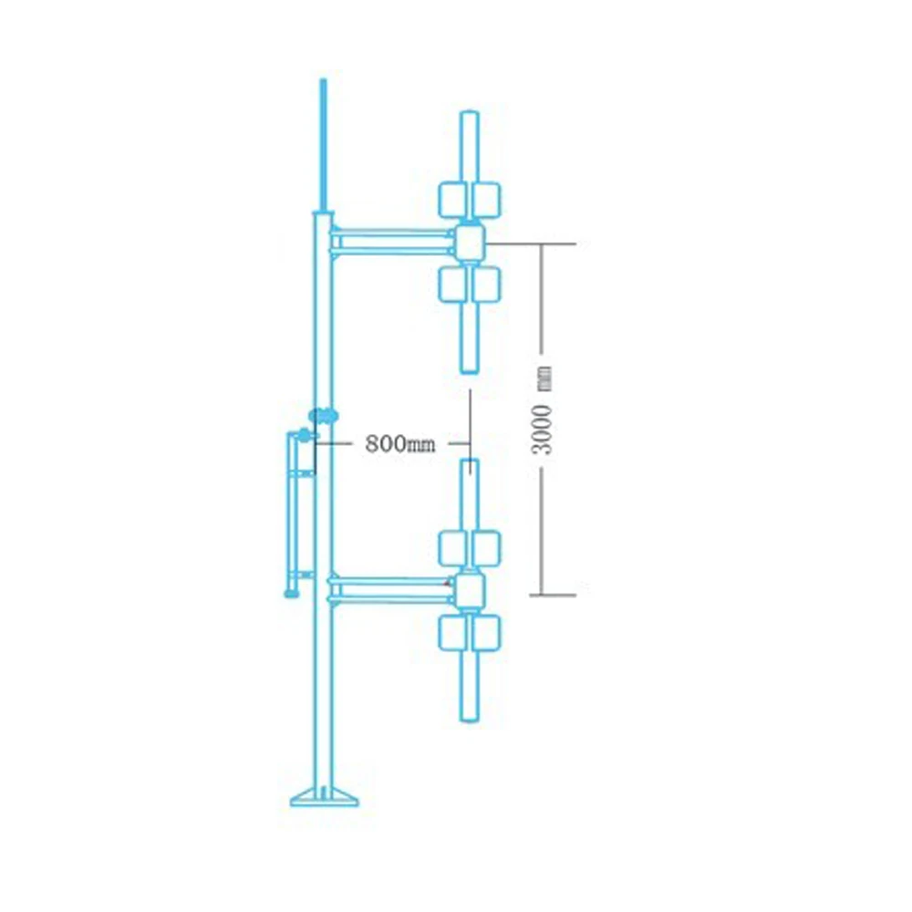 FMUSER FM DV3 антенна с двойным дипольным усилением узкополосное усиление 6 3 дбд для 1