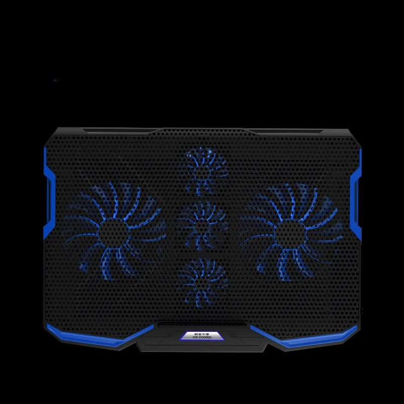 Охлаждающая подставка ICE COOREL для ноутбука 17 дюймов пять вентиляторов два USB-порта