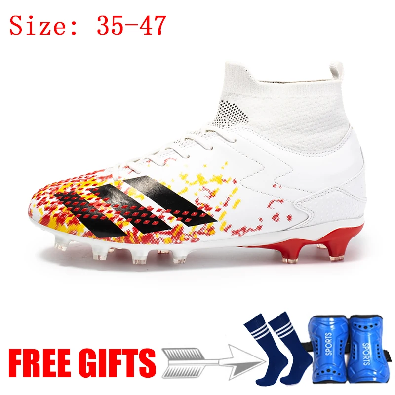

Men's Blue FG Firm Ground Sole Outdoor Football Boots Shoes Soccer Cleats